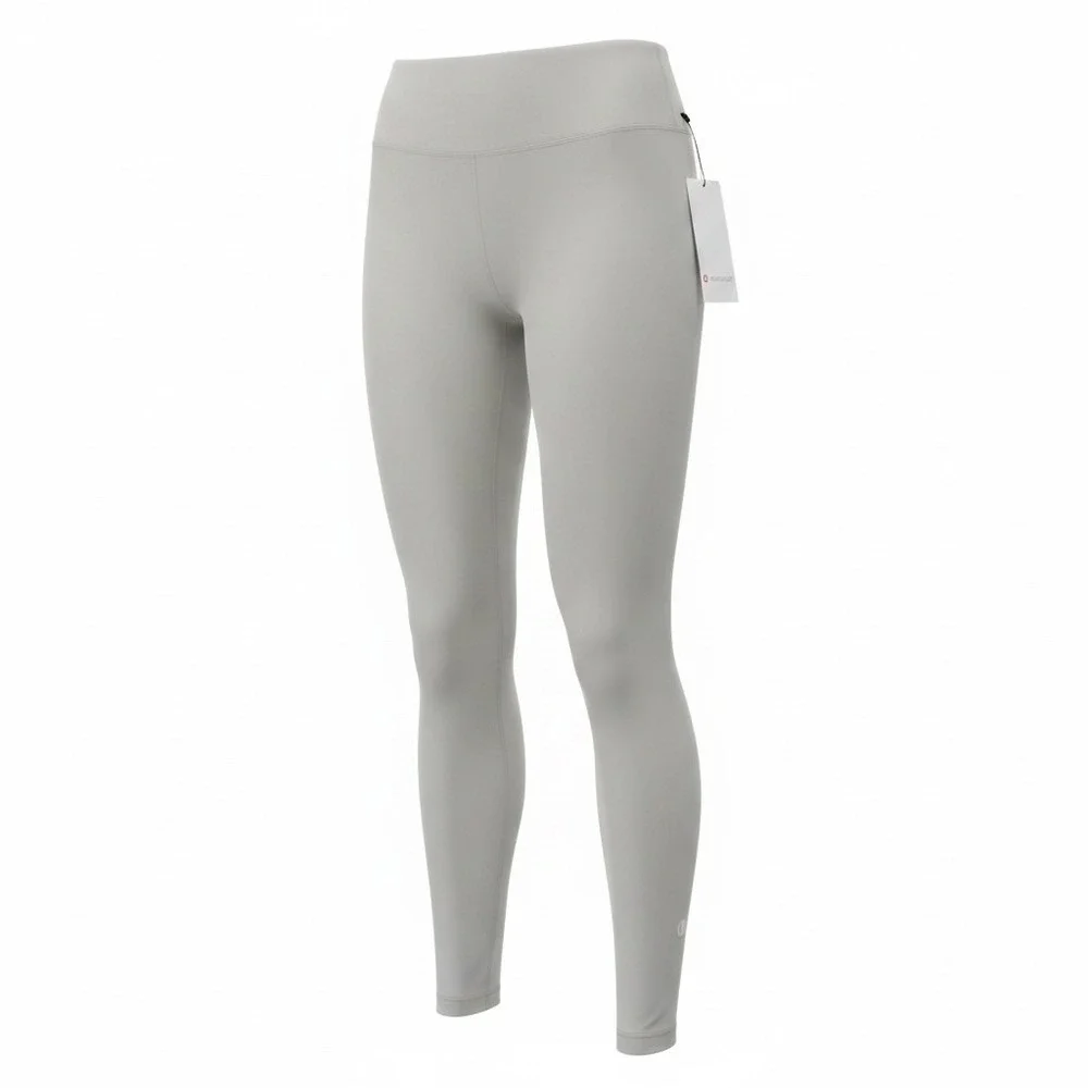 Leggings Depot Light Grey High Waisted Opaque 4-Way Stretch Leggings 1X Womens - Picture 2 of 9